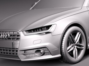 Audi A6 Sedan 2015 Modello 3D