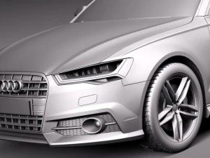 Audi A6 Sedan 2015 3D Model