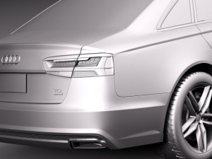 Audi A6 Sedan 2015 Modello 3D