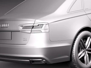 Audi A6 Sedan 2015 3D Model