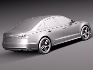 Audi A6 Sedan 2015 Modello 3D