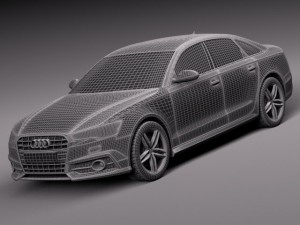 Audi A6 Sedan 2015 Modello 3D