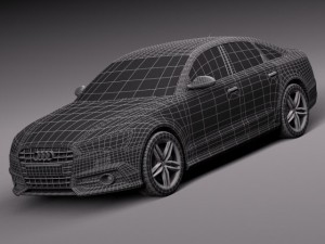 Audi A6 Sedan 2015 Modello 3D