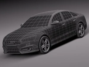 Audi A6 Sedan 2015 3D Model