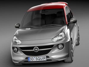 Opel Adam S 2015 3D-Modell