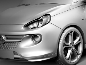 Opel Adam S 2015 3D-Modell