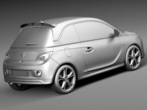 Opel Adam S 2015 3D-Modell
