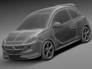Opel Adam S 2015 3D-Modell