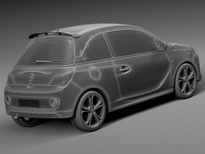 Opel Adam S 2015 3D-Modell