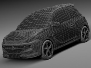 Opel Adam S 2015 3D-Modell