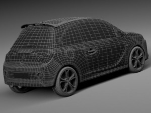 Opel Adam S 2015 3D-Modell