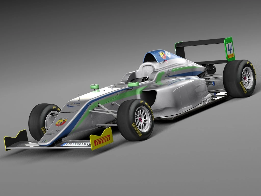 Formula 4 Tatuus 2014 3D Model .c4d .max .obj .3ds .fbx .stl .blend