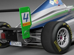 Formula 4 Tatuus 2014 3D Model