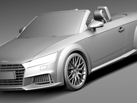 Audi TT Roadster 2015 3D Model