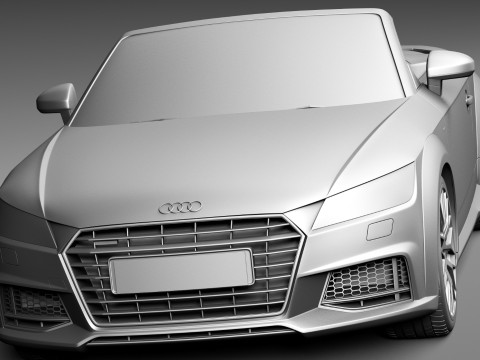Audi TT Roadster 2015 3D Model