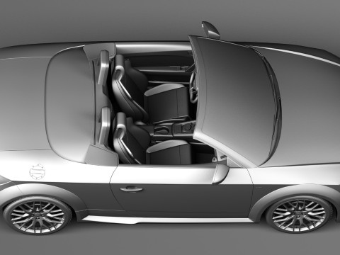 Audi TT Roadster 2015 3D Model