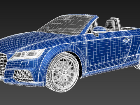 Audi TT Roadster 2015 3D Model