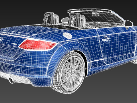 Audi TT Roadster 2015 3D Model