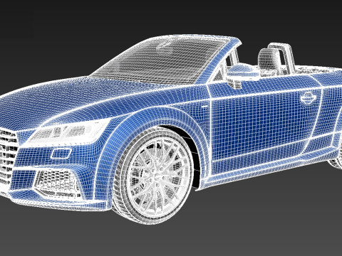 Audi TT Roadster 2015 3D Model