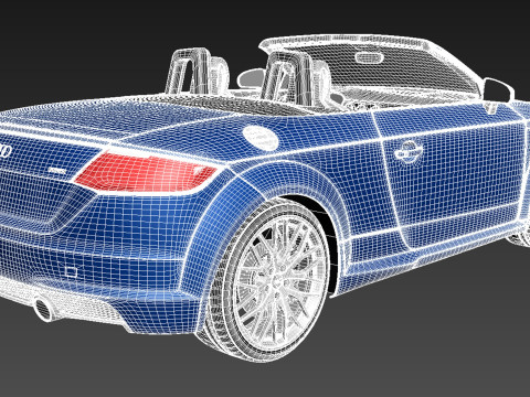 Audi TT Roadster 2015 3D Model