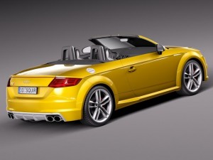 Audi TTS Roadster 2015 3D 모델