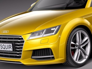 Audi TTS Roadster 2015 3D 모델