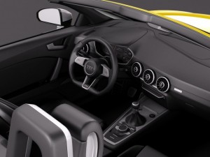 Audi TTS Roadster 2015 3D 모델