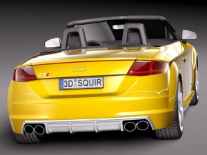 Audi TTS Roadster 2015 3D 모델