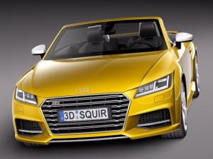 Audi TTS Roadster 2015 3D 모델