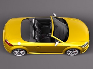 Audi TTS Roadster 2015 3D 모델