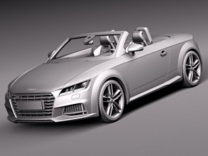 Audi TTS Roadster 2015 3D 모델