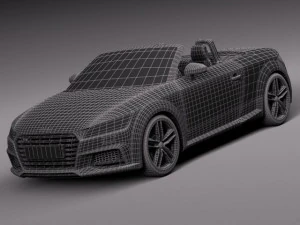 Audi TTS Roadster 2015 3D Model