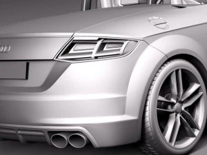 Audi TTS Roadster 2015 3D Model