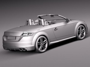 Audi TTS Roadster 2015 3D 모델