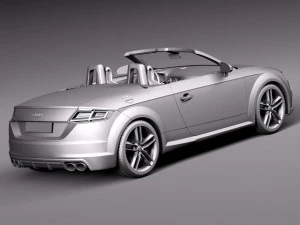 Audi TTS Roadster 2015 3D Model