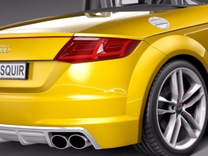Audi TTS Roadster 2015 3D 모델