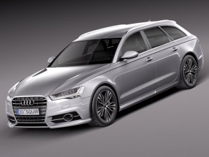 Audi A6 Avant 2015 3D Model
