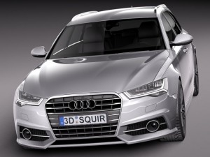 Audi A6 Avant 2015 3D Model