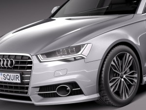 Audi A6 Avant 2015 3D Model