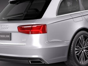 Audi A6 Avant 2015 3D Model