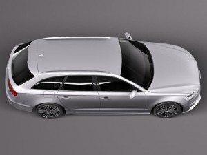 Audi A6 Avant 2015 3D Model