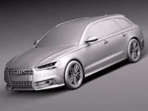 Audi A6 Avant 2015 3D Model