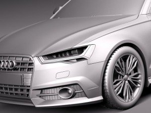 Audi A6 Avant 2015 3D Model