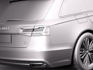 Audi A6 Avant 2015 3D Model