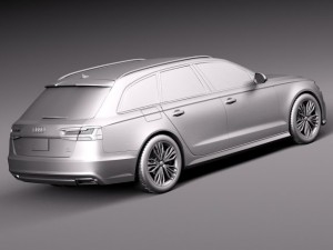 Audi A6 Avant 2015 3D Model