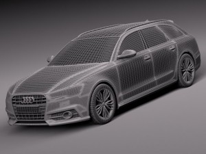 Audi A6 Avant 2015 3D Model