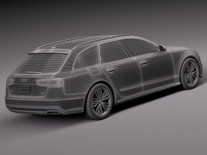 Audi A6 Avant 2015 3D Model