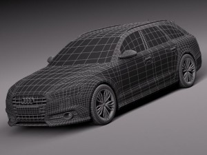 Audi A6 Avant 2015 3D Model