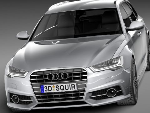 Audi A6 Avant 2015 3D 模型