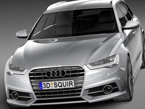 Audi A6 Avant 2015 3D Model